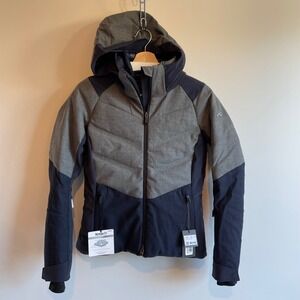 KJUS Women Celeste Jacket‎ Size 34 XS Gray Blue Waterproof Ski Snowboard Coat